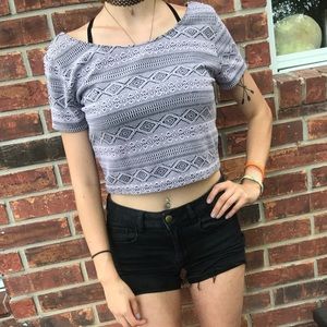 Lavender crop top
